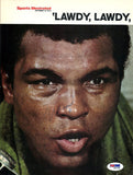 Muhammad Ali Autographed Signed Magazine Page Photo PSA/DNA #S01698