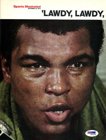 Muhammad Ali Autographed Signed Magazine Page Photo PSA/DNA #S01698