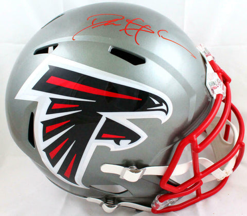 Deion Sanders Autographed Atlanta Falcons F/S Flash Speed Helmet-Beckett W Holo