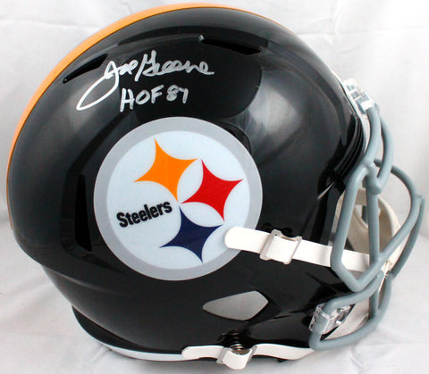 Joe Greene Autographed Steelers F/S 63-76 Speed Helmet w/HOF-Beckett W Hologram