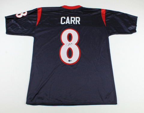 David Carr Signed Houston Texans Jersey (Beckett COA) 2002 #1 Overall Draft Pick