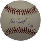 Ramon Laureano Autographed OML Baseball Oakland Athletics Laser MLB 36147