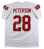 Oklahoma Adrian Peterson Authentic Signed White Pro Style Jersey BAS Witnessed