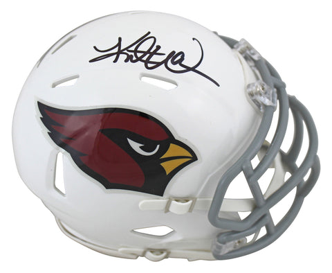 Cardinals Kurt Warner Authentic Signed Speed Mini Helmet BAS Witnessed