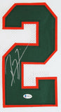 Ray Lewis Signed Miami Hurricanes Jersey (Beckett COA) 13xPro Bowl L.B. Ravens
