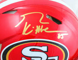 George Kittle Signed F/S SF 49ers Flash Speed Authentic Helmet-Beckett W Holo
