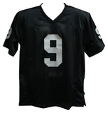 Shane Lechler Autographed/Signed Pro Style Black XL Jersey Beckett BAS 34185