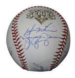 2009 New York Yankees Team Signed World Series Baseball 9 Sigs Steiner 33948