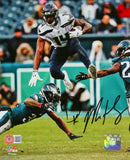 DK Metcalf Autographed Seattle Seahawks 8x10 v. Eagles FP Photo-Beckett W Holo