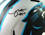 Robby Anderson Autographed Carolina Panthers F/S Speed Helmet- Beckett W Auth