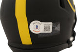 Joe Greene Autographed Pittsburgh Steelers Eclipse Mini Helmet Beckett 38882