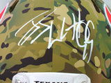 JJ Watt Autographed Houston Texans F/S Camo Speed Authentic Helmet- JSA W *White
