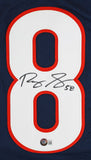 Roquan Smith Authentic Signed Navy Blue Pro Style Jersey Autographed BAS Wit
