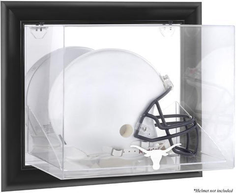 Texas Longhorns Black Framed Wall-Mountable Helmet Display Case - Fanatics