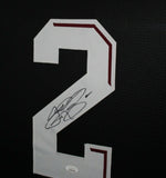 JOHNNY MANZIEL (A&M Aggies black TOWER) Signed Autographed Framed Jersey JSA