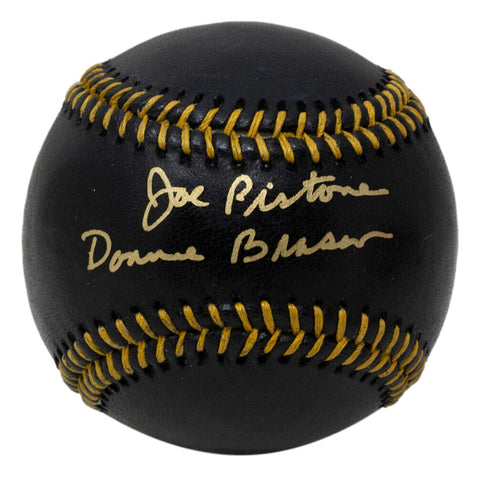 Joe Pistone Signed Official Black MLB Baseball Donnie Brasco Inscribed JSA