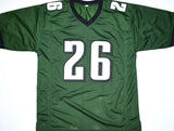 Miles Sanders Autographed Green Pro Style Jersey- Beckett W Hologram *Black