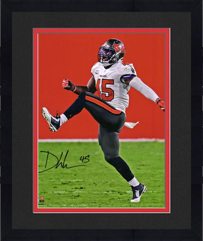 Framed Devin White Tampa Bay Buccaneers Signed 16x20 Celebration Photograph
