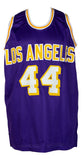 Jerry West Signed Custom Purple Basketball Jersey HOF 1980 2010 Inscribed BAS