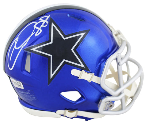 Cowboys CeeDee Lamb Authentic Signed Flash Speed Mini Helmet Fanatics