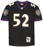 FRMD Ray Lewis Baltimore Ravens Signed Mitchell & Ness Black Authentic Jersey