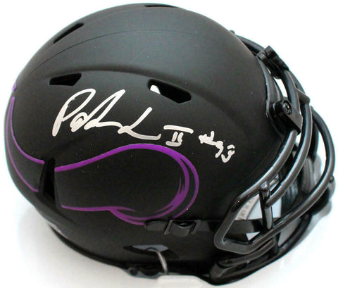 Patrick Jones Autographed Vikings Eclipse Speed Mini Helmet- Beckett W *Holo