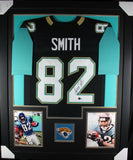 JIMMY SMITH (Jaguars black TOWER) Signed Autographed Framed Jersey Beckett