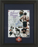 Walter Payton Signed Chicago Bears 13x16 Framed Photo (PSA Holo) w/ S B XX Patch