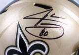 Jarvis Landry Autographed New Orleans Saints F/S Speed Helmet- Beckett W Holo