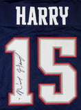 N'Keal Harry Autographed Blue Pro Style Jersey- Beckett W Auth *1