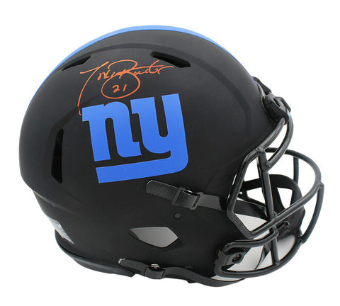 Tiki Barber Signed New York Giants Speed Authentic Eclipse NFL Helmet