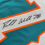 Autographed/Signed Richmond Webb Miami Teal Football Jersey JSA COA
