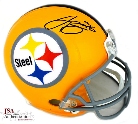 LeVeon Bell Autographed/Signed Pittsburgh Steelers TB Full Size Yellow Helmet