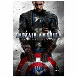 Chris Evans Dominic Cooper Autographed Captain America 27x40 Movie Poster