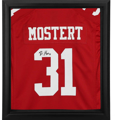 Raheem Mostert San Francisco 49ers FRMD Signed Red Nike Game Jersey Shadowbox