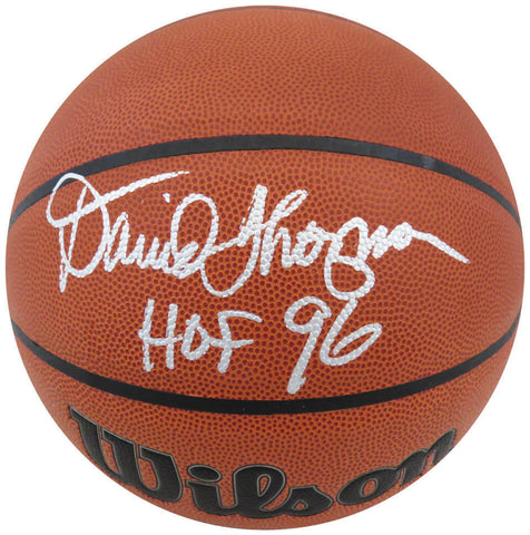 David Thompson Signed Wilson Indoor/Outdoor Basketball w/HOF'96 - (SCHWARTZ COA)