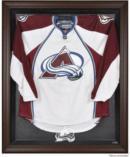 Colorado Avalanche Brown Framed Logo Jersey Display Case-Fanatics Authentic