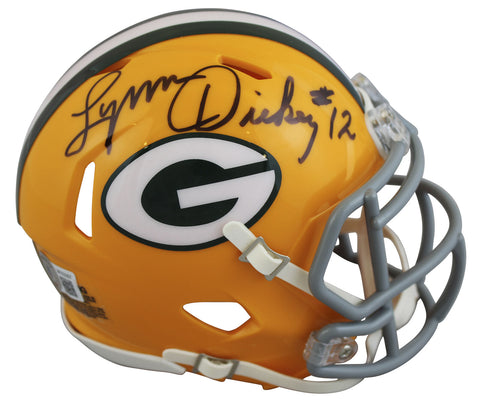Packers Lynn Dickey Authentic Signed 61-79 TB Speed Mini Helmet BAS Witnessed