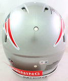 Ty Law Autographed NE Patriots Authentic FS Speed Helmet w/ HOF- Beckett W*Black