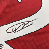 Framed Autographed/Signed Darwin Nunez 33x42 Liverpool Red Soccer Jersey BAS COA