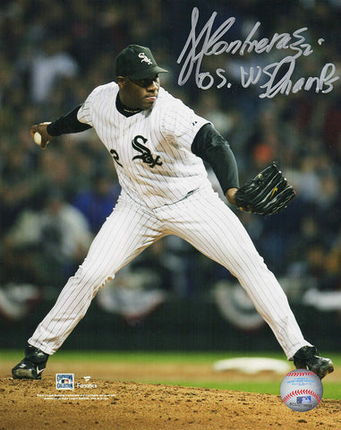 Jose Contreras Signed White Sox 2005 World Series 8x10 Photo w/WS Champs -SS COA