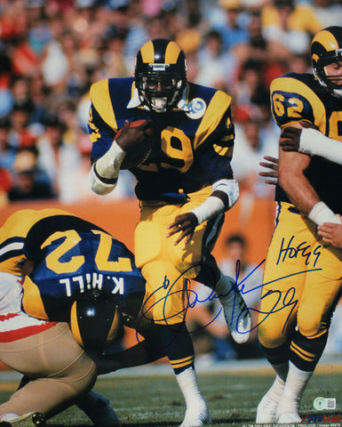 Eric Dickerson Autographed Los Angeles Rams 16x20 Photo HOF Beckett 33441