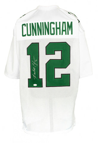 Randall Cunningham Signed Philadelphia Eagles Jersey (JSA COA) 4xPro Bowl Q.B.