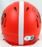 Denzel Ward Autographed Cleveland Browns 1946 Speed Mini Helmet-Beckett W Holo