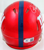 Lawrence Taylor Autographed NY Giants Flash Speed Mini Helmet w/HOF-BeckettWHolo