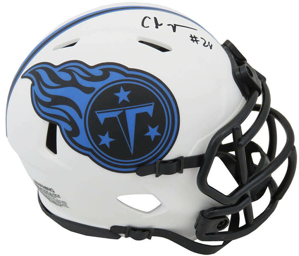 Chris Johnson Signed Titans Lunar Eclipse Riddell Speed Mini Helmet - (SS COA)