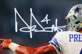 Dak Prescott Autographed Dallas Cowboys 8x10 Back View Photo-Beckett W Hologram