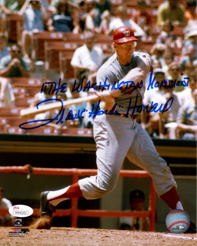 Frank Howard Autographed/Signed Washington Nationals 8x10 Photo JSA 37766