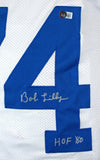 Bob Lilly Autographed White Pro Style Jersey w/HOF-Beckett W Hologram *Silver