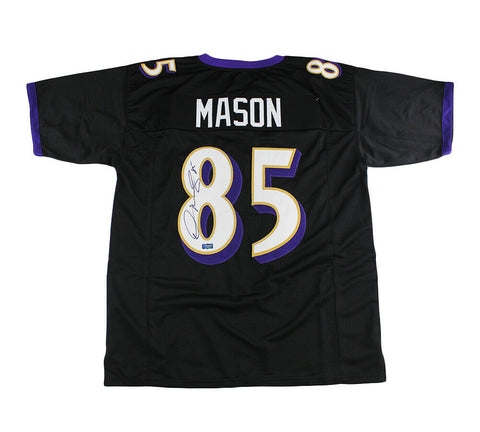 Derrick Mason Signed Baltimore Custom Black Jersey